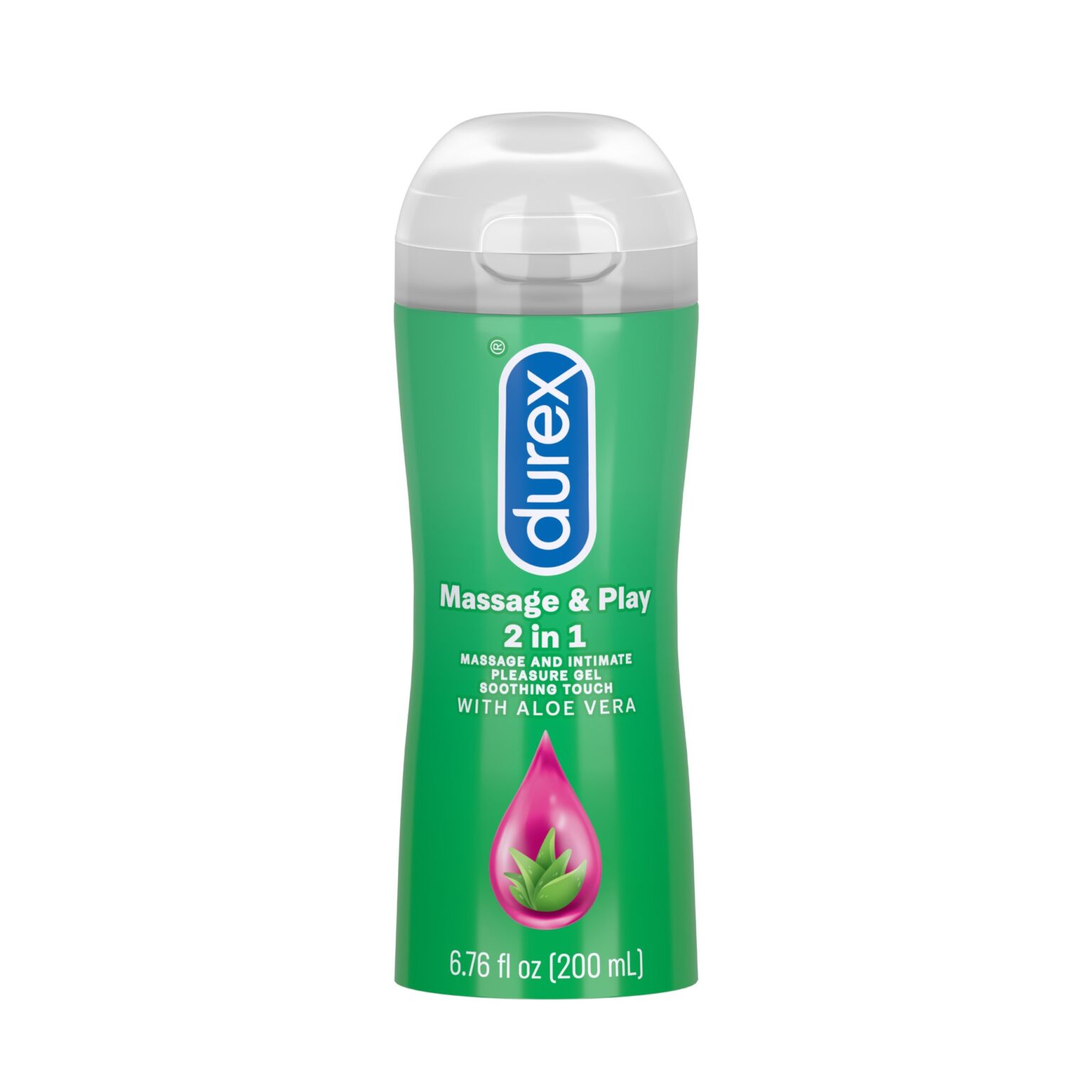 DUREX Massage & Play Soothing Touch 2 in 1 Lubricant Aloe Vera 6.7oz. Paradise Marketing