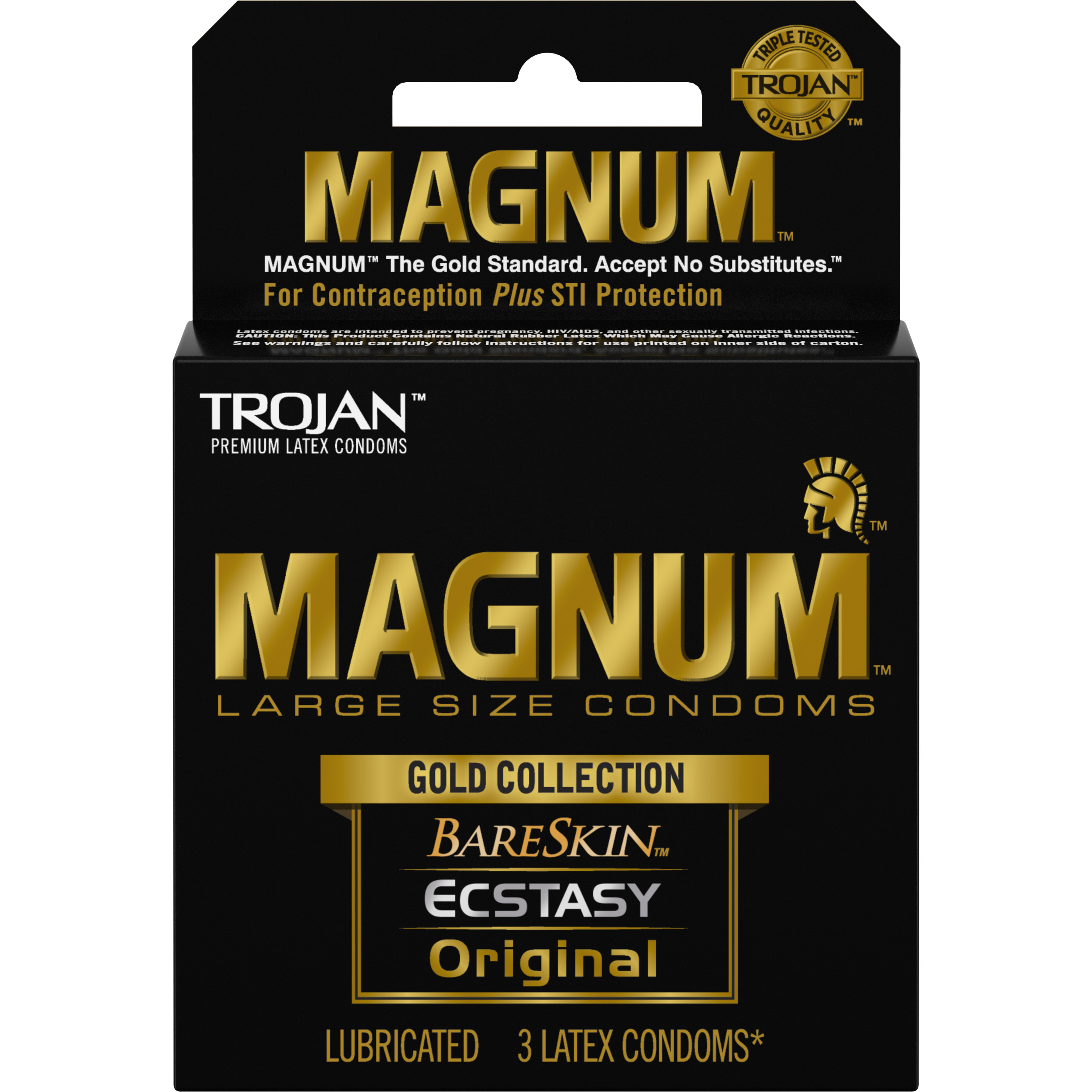 Trojan Magnum Gold Collection 3 pk                Trojan Magnum Gold Collection 3 pk