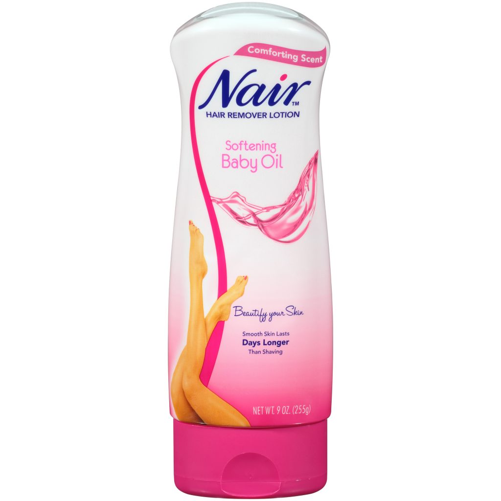 Nair Softening Baby Oil Hair Remover Lotion 9 oz. Squeeze ...